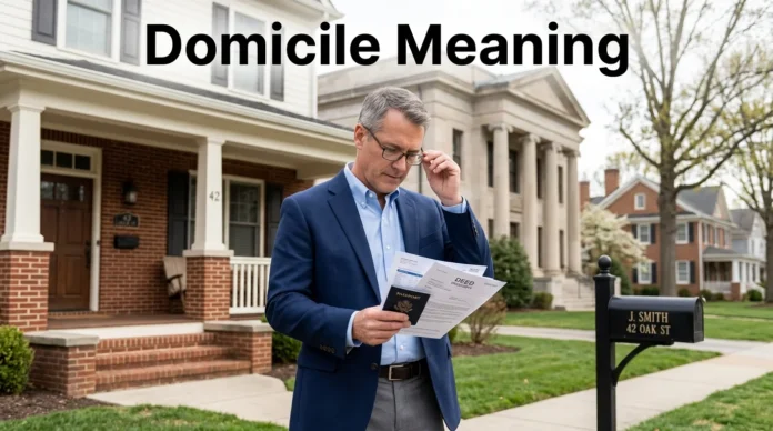 Domicile Meaning
